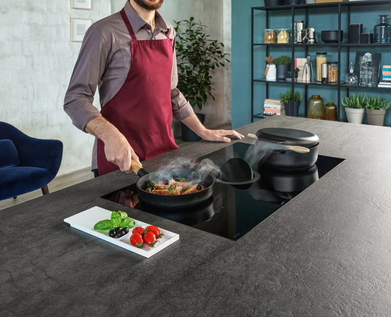 Elica NT-SWH-EVO-BL - Black 83cm Venting Hob - 4 Cooking Zones - B Energy - Image 3
