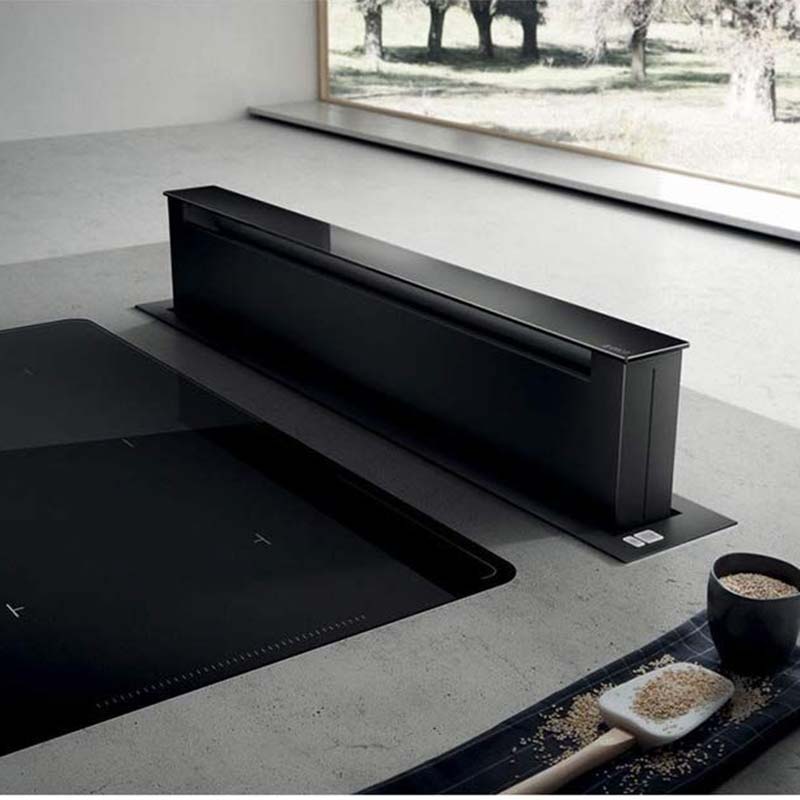 Elica PANDORA-BLK - Black 90cm Downdraft Hood Extractor - A energy - Image 5
