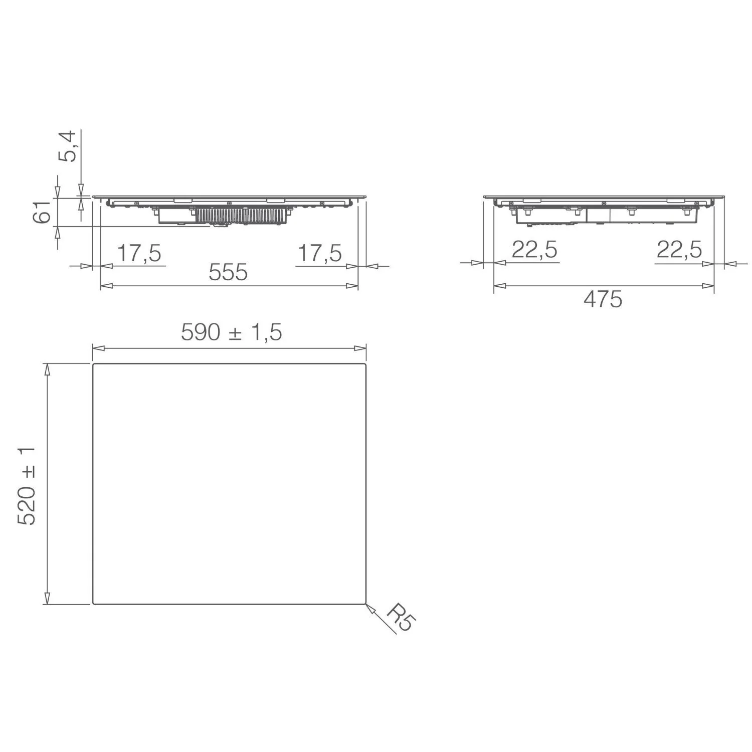 Elica PRIMIS-604-PLUS - Black 4 Zone Induction Hob - 60cm - Image 4