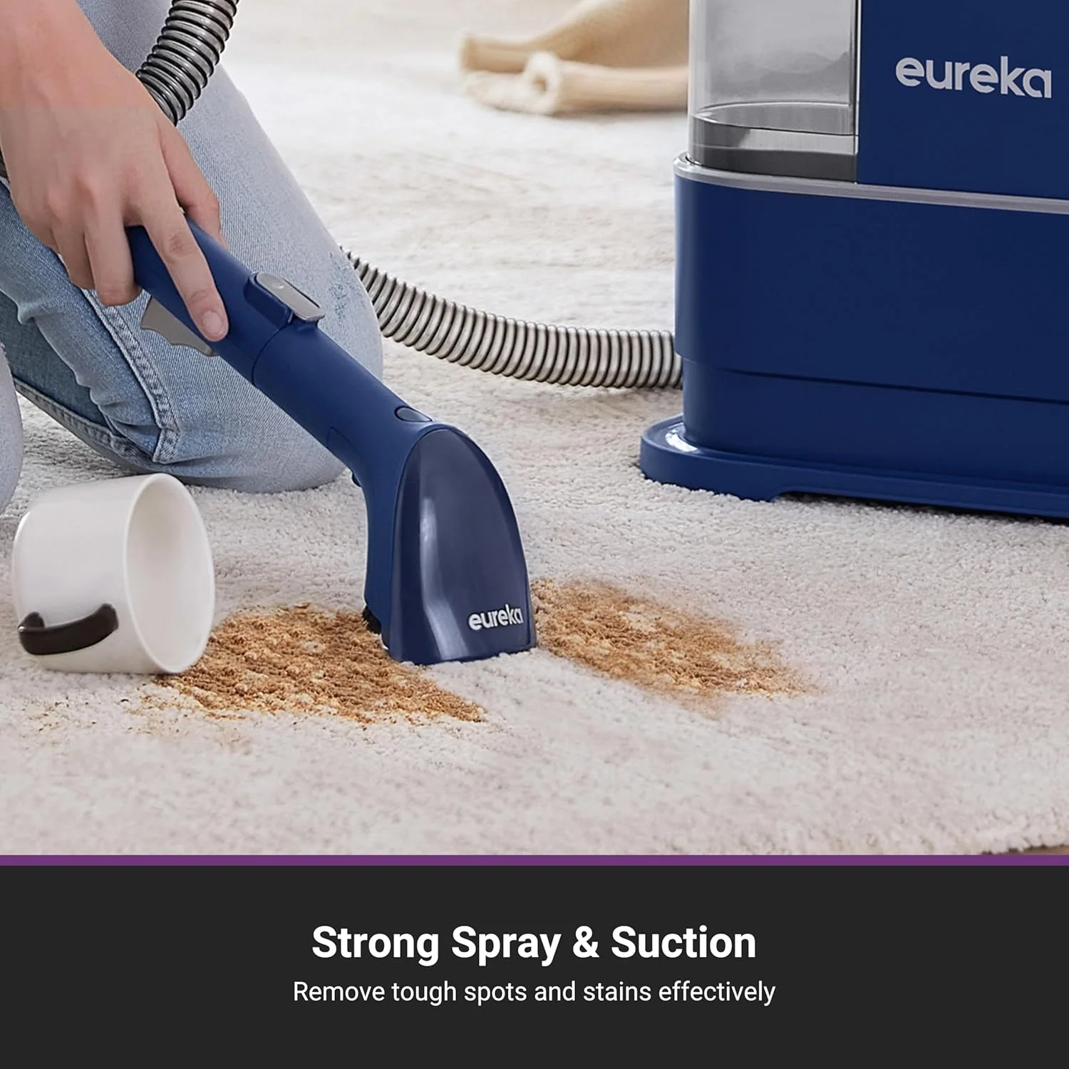 Eureka NEY100 - Blue Vacuum Cleaner - 12500Pa Suction Power - 1.5L Water Tank - Image 2
