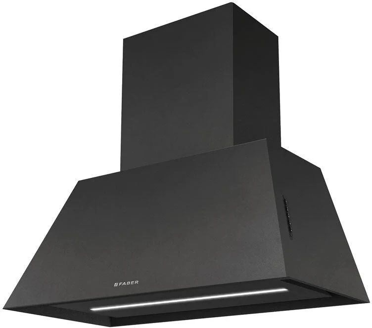 Faber CHLOE-EV8P-DGM-A70 - Dark Grey Matt 70cm Chimney Hood - A Rated - Image 2