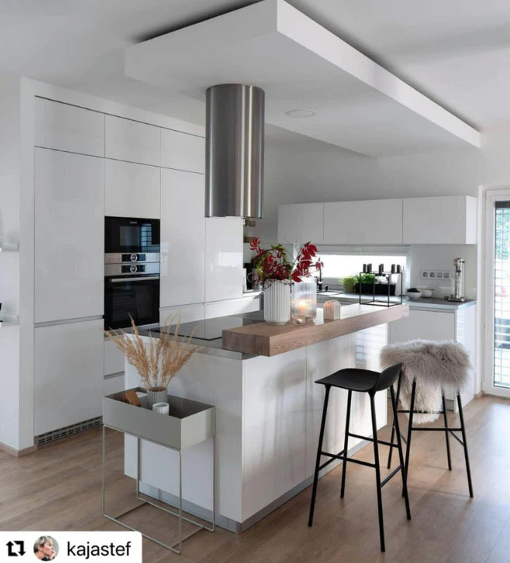 Faber CYLINDRA-ISOLA-EV8-X-A37 - Stainless Steel Island Hood - 37cm - C Rated - Image 3