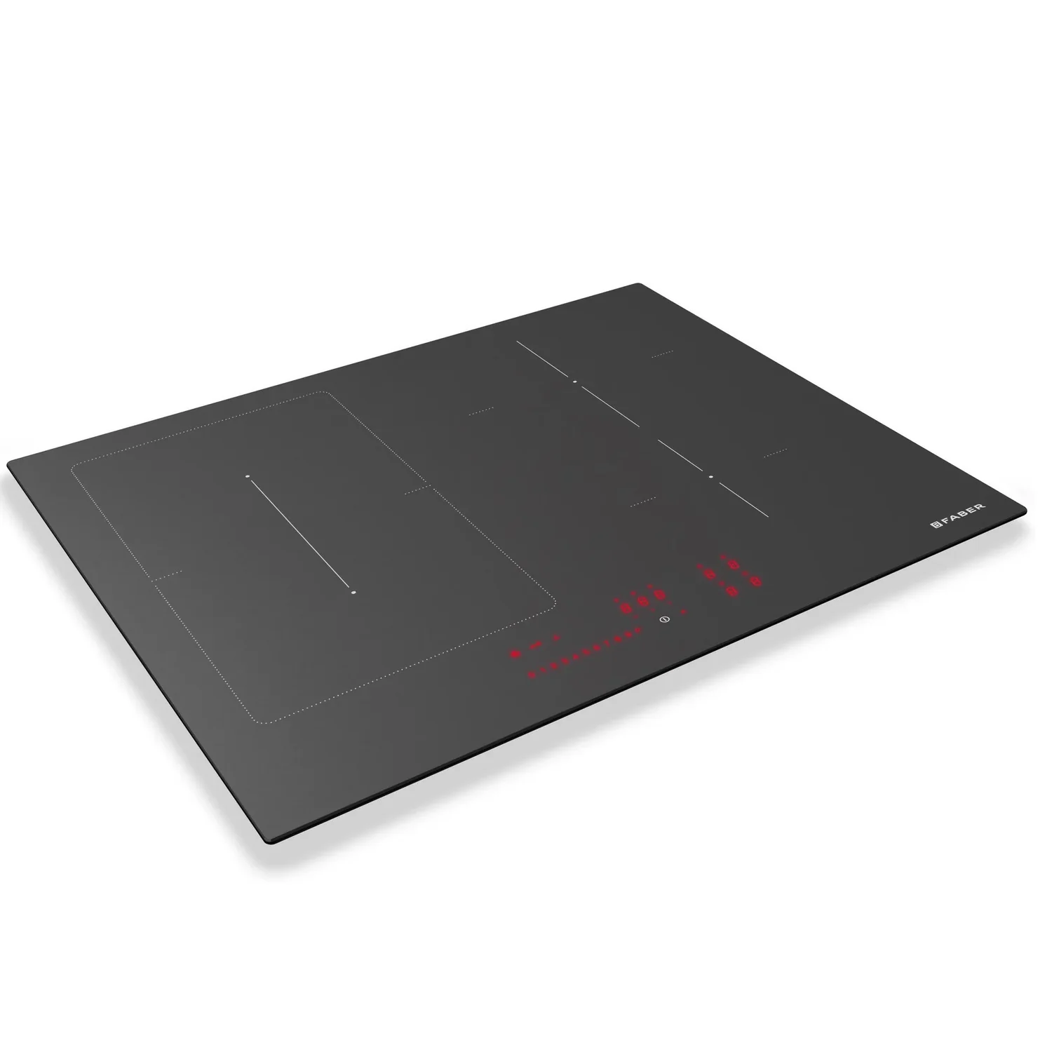 Faber FCH 64 GR KL - Grey 4 Zone Induction Hob - 58cm - A Energy Rating