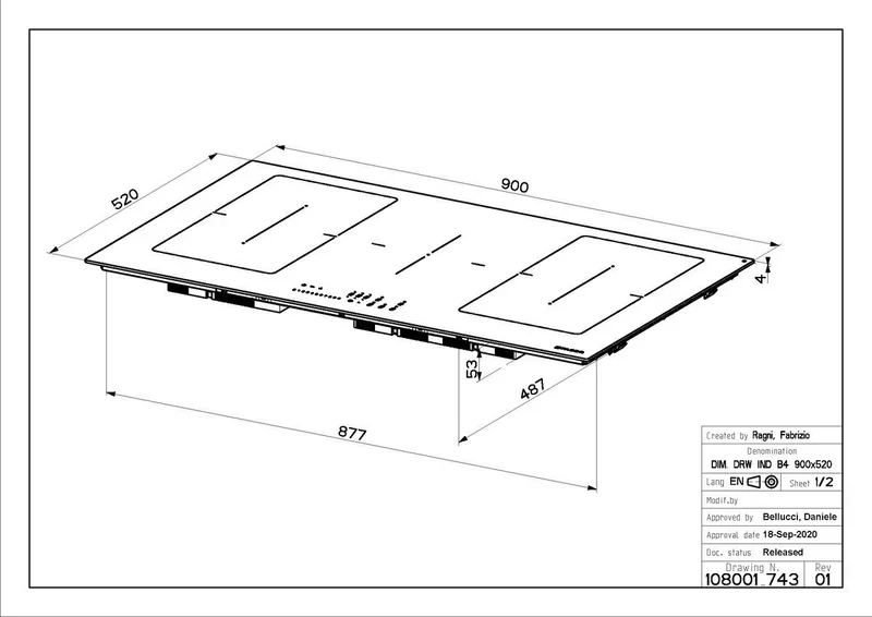 Faber FCH-95-BK-KL - Black 90cm Induction Hob - 5 Zones - Image 2