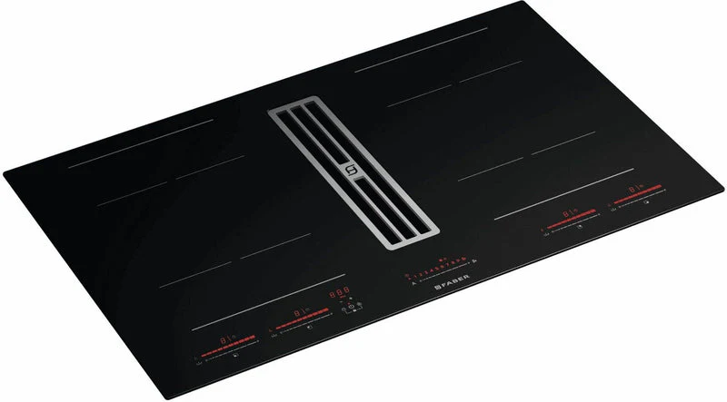 Faber GALILEO-BOLD-A830-DO - Black 80cm Venting Hob - 4 Zones - D Rated - Image 2