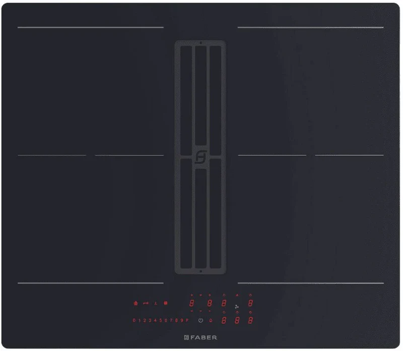 Faber GALILEO-SLIM-F600-RC - Black Venting Hob - 60cm - D Energy