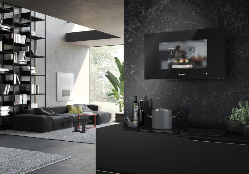 Faber K-AIR-TOUCH-A80 - Black 80cm Wall Mounted Hood - A Rated - Image 2