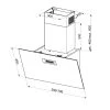 Faber NG GRES LG/X A60 - Light Grey/Stainless Steel 60cm Cooker Hood - 710m³/h - B Energy - Image 3