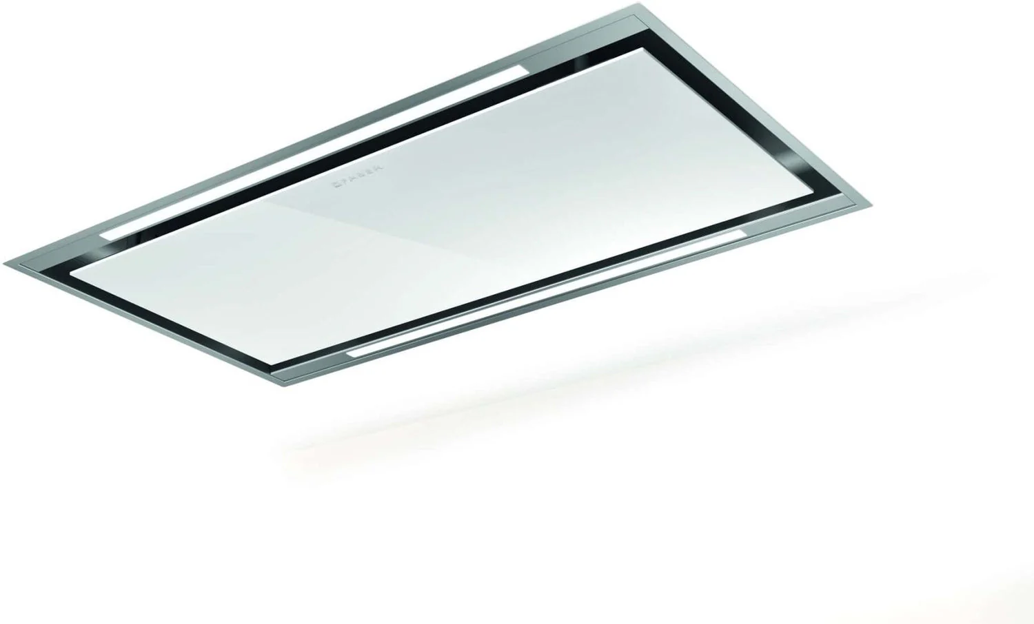 Faber Sky Light WH KL A90 - White Glass / Stainless Steel Ceiling Integrated Extractor - 700 M³/H - D Energy Rating
