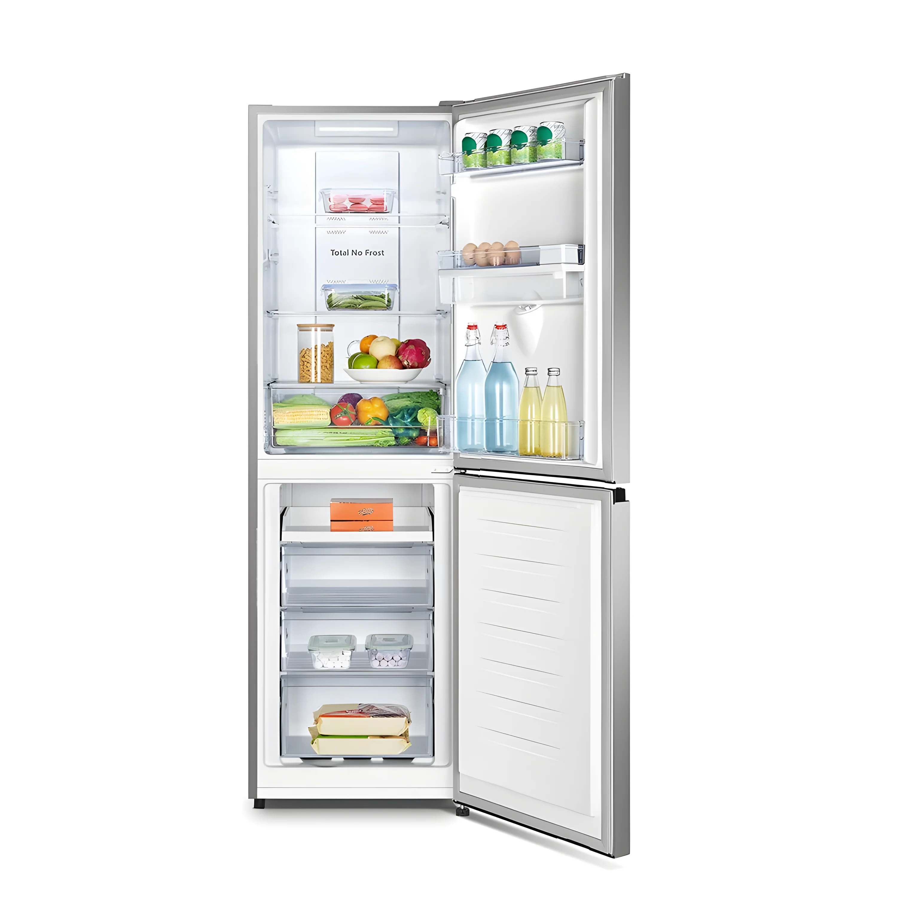 Teknix FFH1825WS/E - Silver Fridge Freezer - 256L Total Capacity - E Energy Rating - Image 3