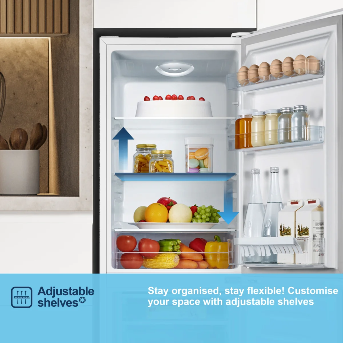 Fridgemaster MC50175A - White Fridge Freezer - 175L - E Energy Rating - Image 5