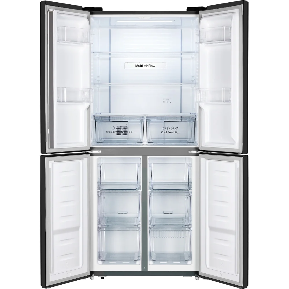 Fridgemaster MQ79394EB - Black American Fridge Freezer - 427L - E Rated - Image 3