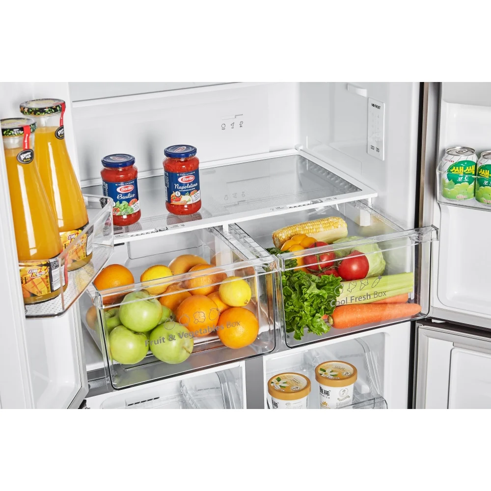 Fridgemaster MQ79394EB - Black American Fridge Freezer - 427L - E Rated - Image 4