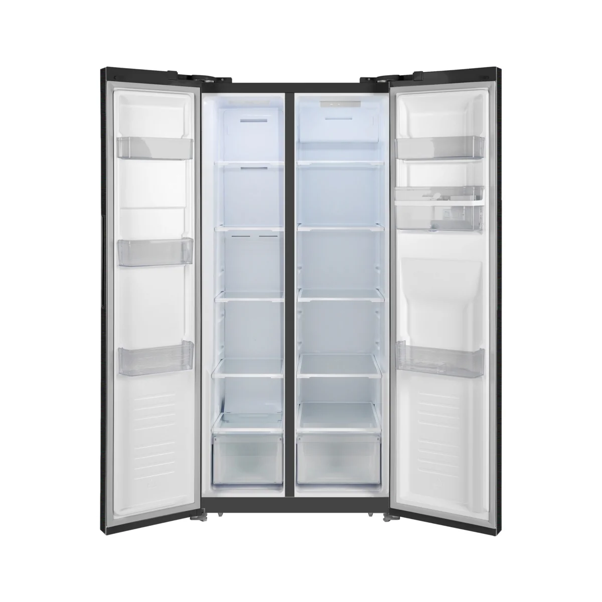 Fridgemaster MS83430BFF - Black American Fridge Freezer - 440L - F Energy - Image 2