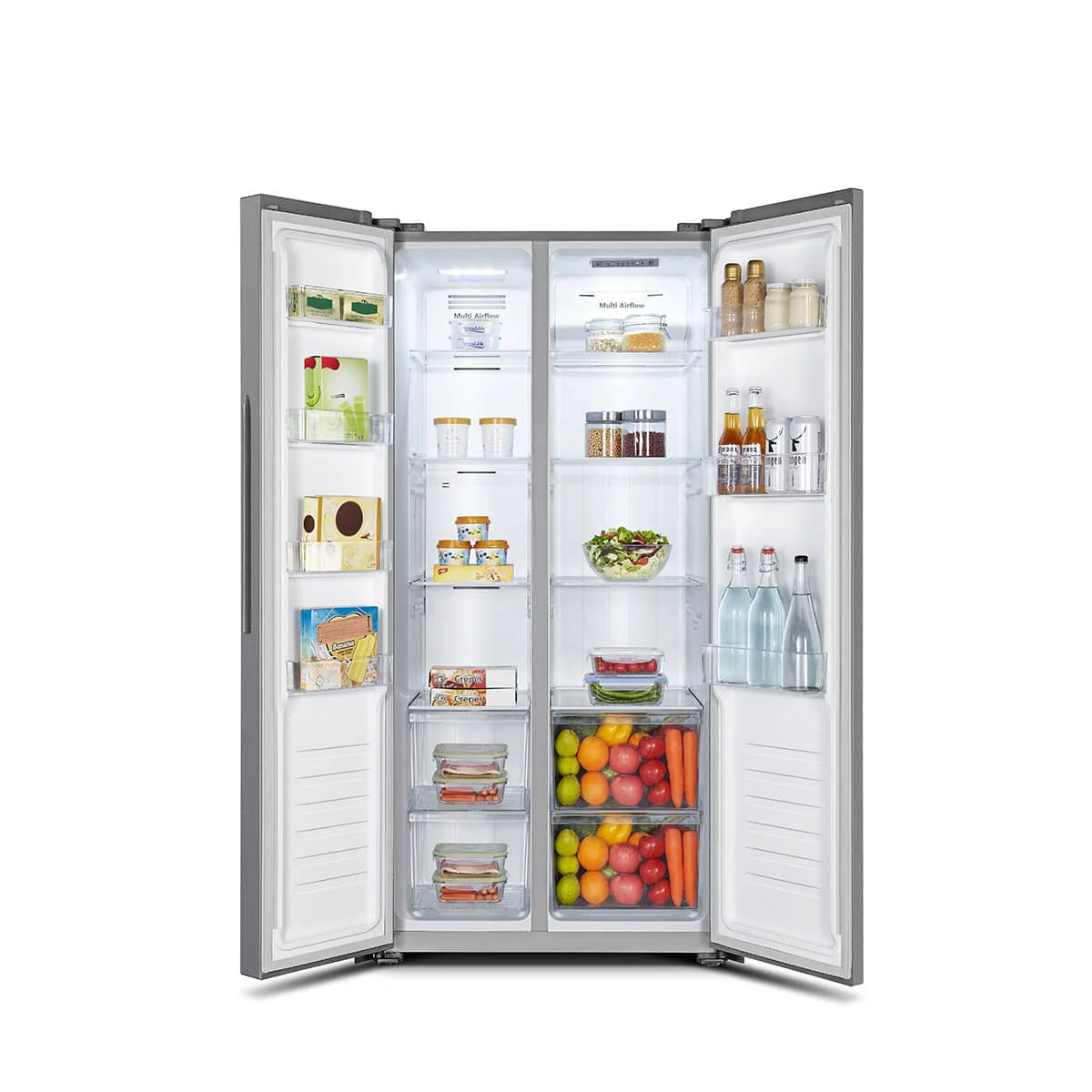 Fridgemaster MS83430ES - Silver American Style Fridge Freezer - 441L - E Energy - Image 2