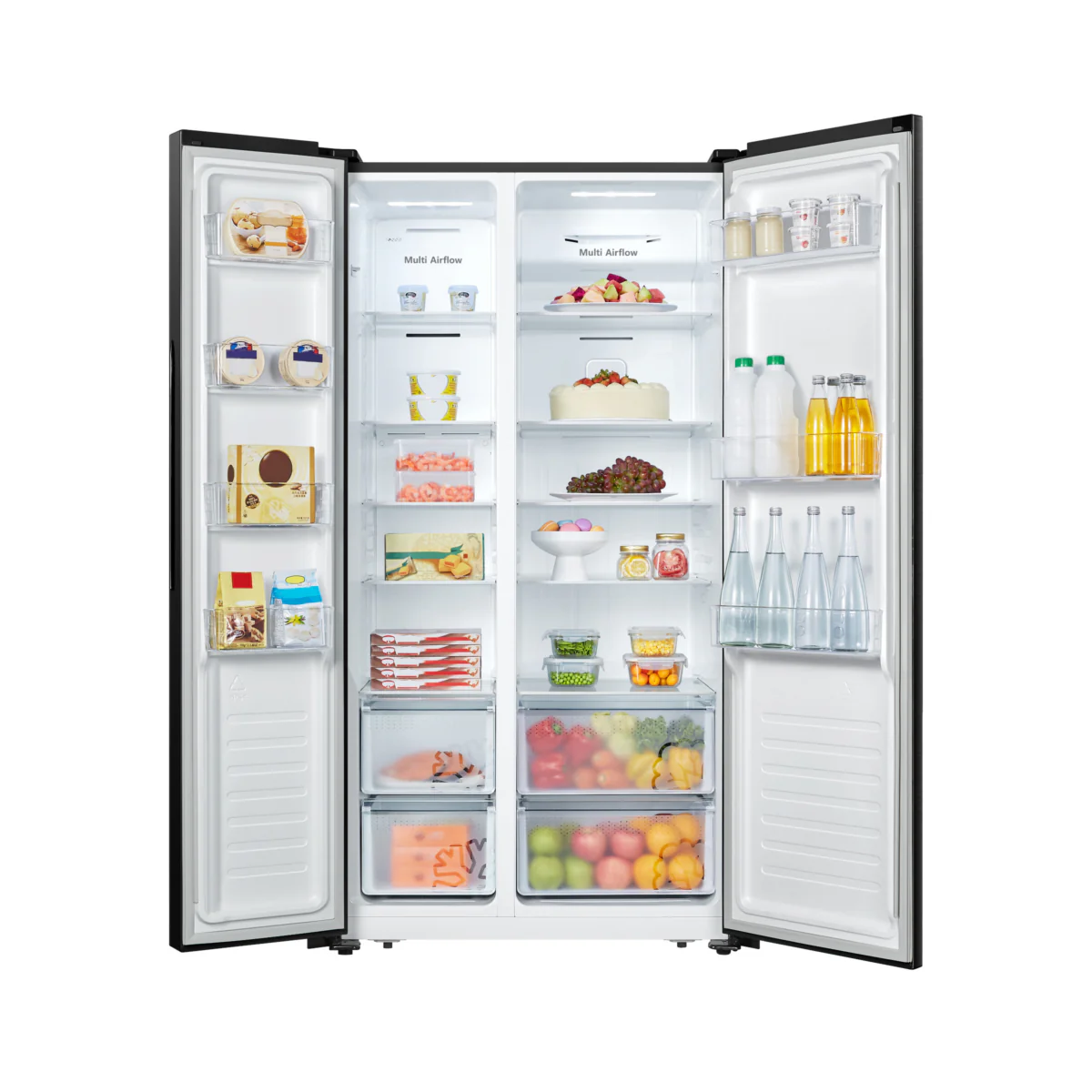 Fridgemaster MS91520EB - Black American Style Fridge Freezer - 519L - E Energy Rating - Image 3