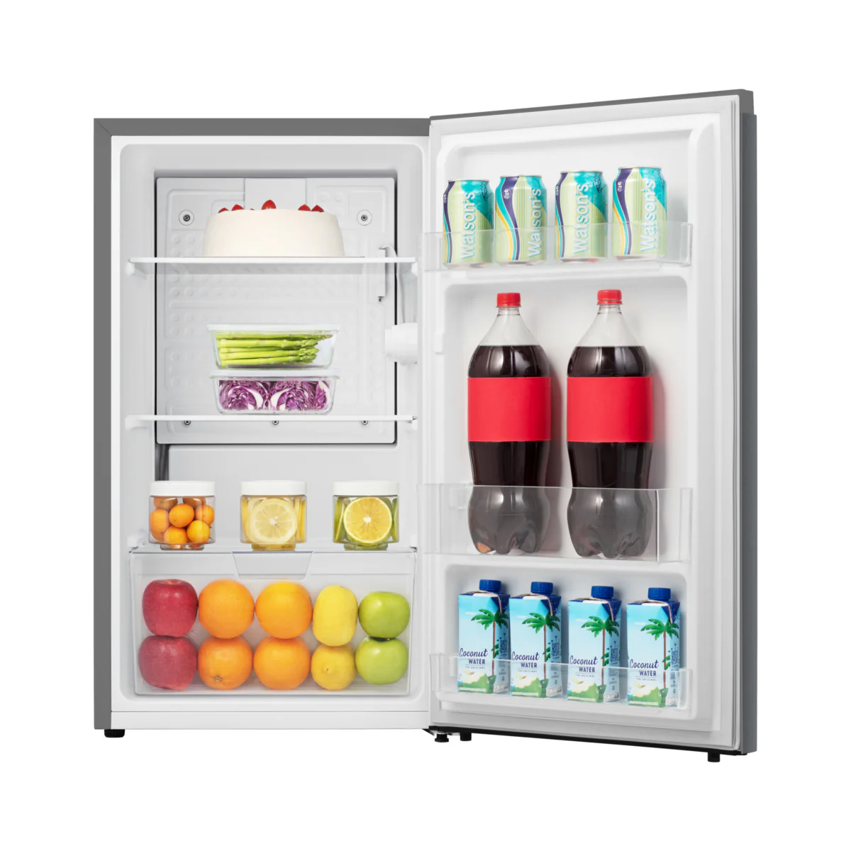 Fridgemaster MUL4892ES - Silver Under Counter Fridge - 92L - E Energy Rating - Image 4