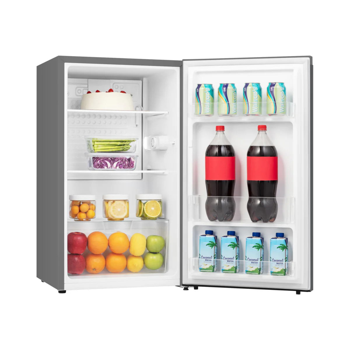 Fridgemaster MUL4892ES - Silver Under Counter Fridge - 92L - E Energy Rating - Image 5