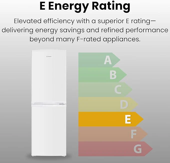 Teknix STF1448W - White Fridge Freezer - 142L - E Energy Rating - Image 7