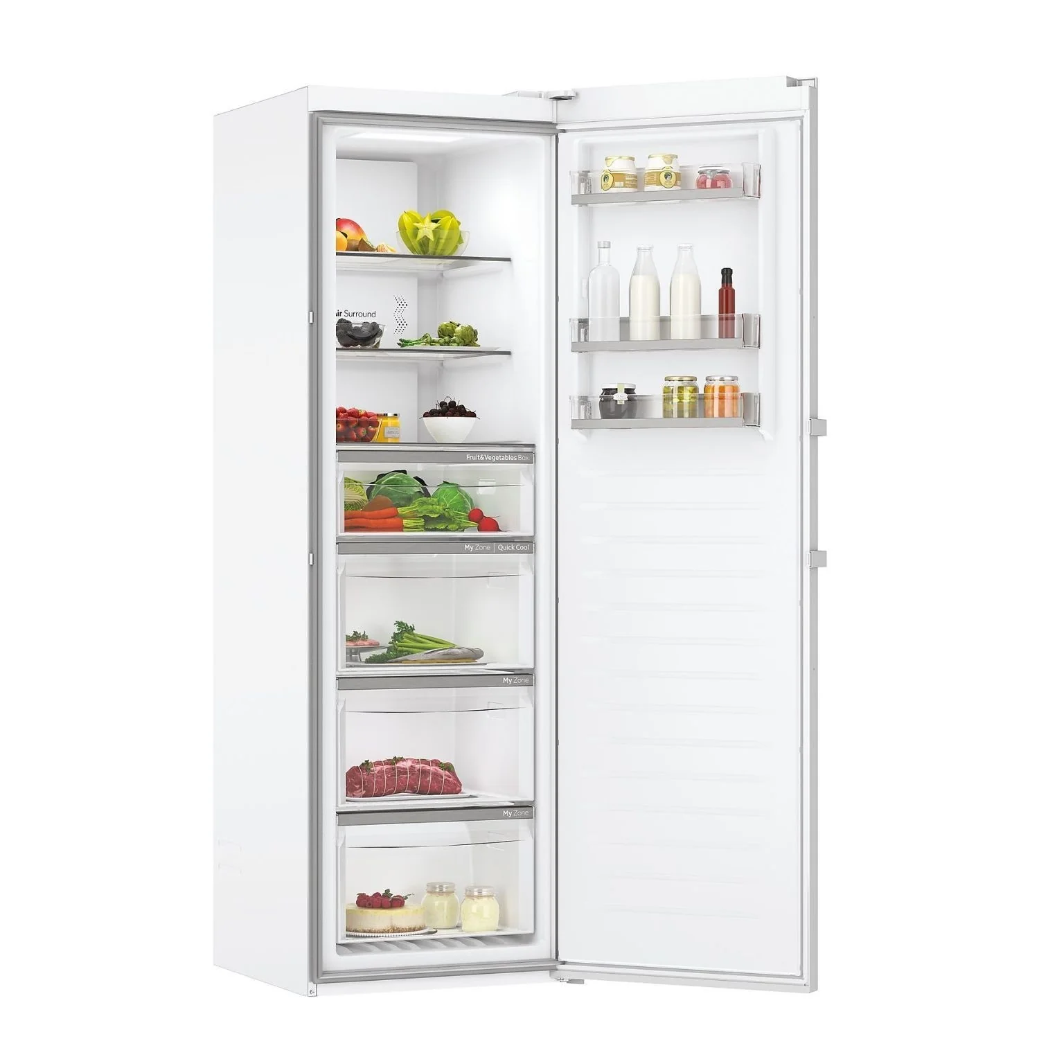 HAIER 1D 60 Series 7 H3R-330WNA UK Tall Fridge - White Fridge - 330L Capacity - A Energy Rating - Image 3