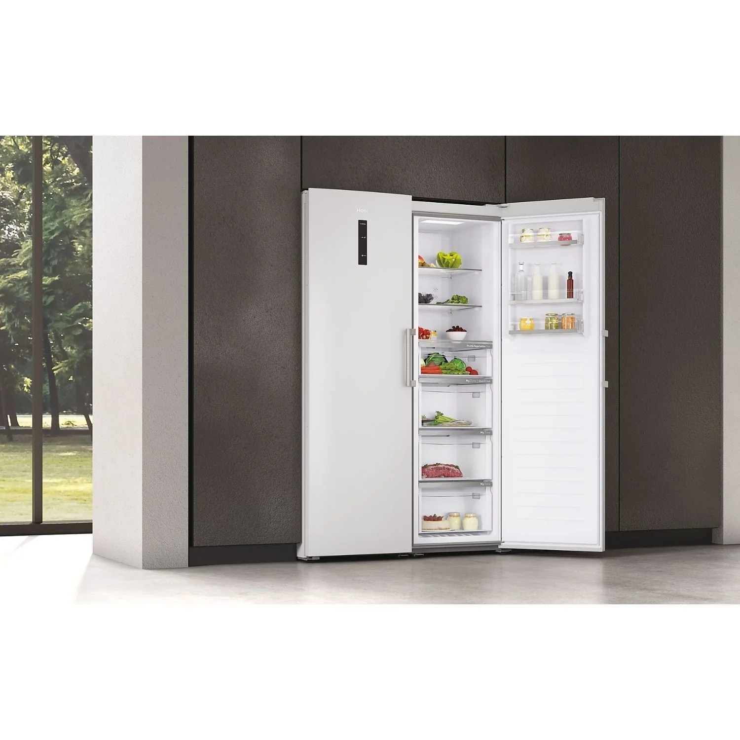 HAIER 1D 60 Series 7 H3R-330WNA UK Tall Fridge - White Fridge - 330L Capacity - A Energy Rating - Image 4
