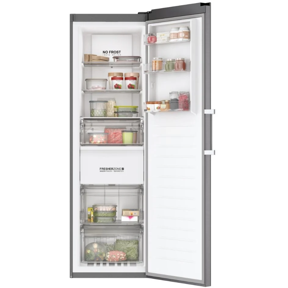 Haier H3F330SEH1 - Silver Upright Freezer - 330L Capacity - E Energy Rating - Image 2