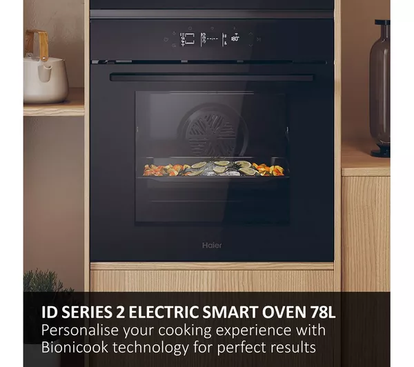Haier H6 ID25G3HTB1 - Black Single Oven - 78L - A++ Energy - Image 2