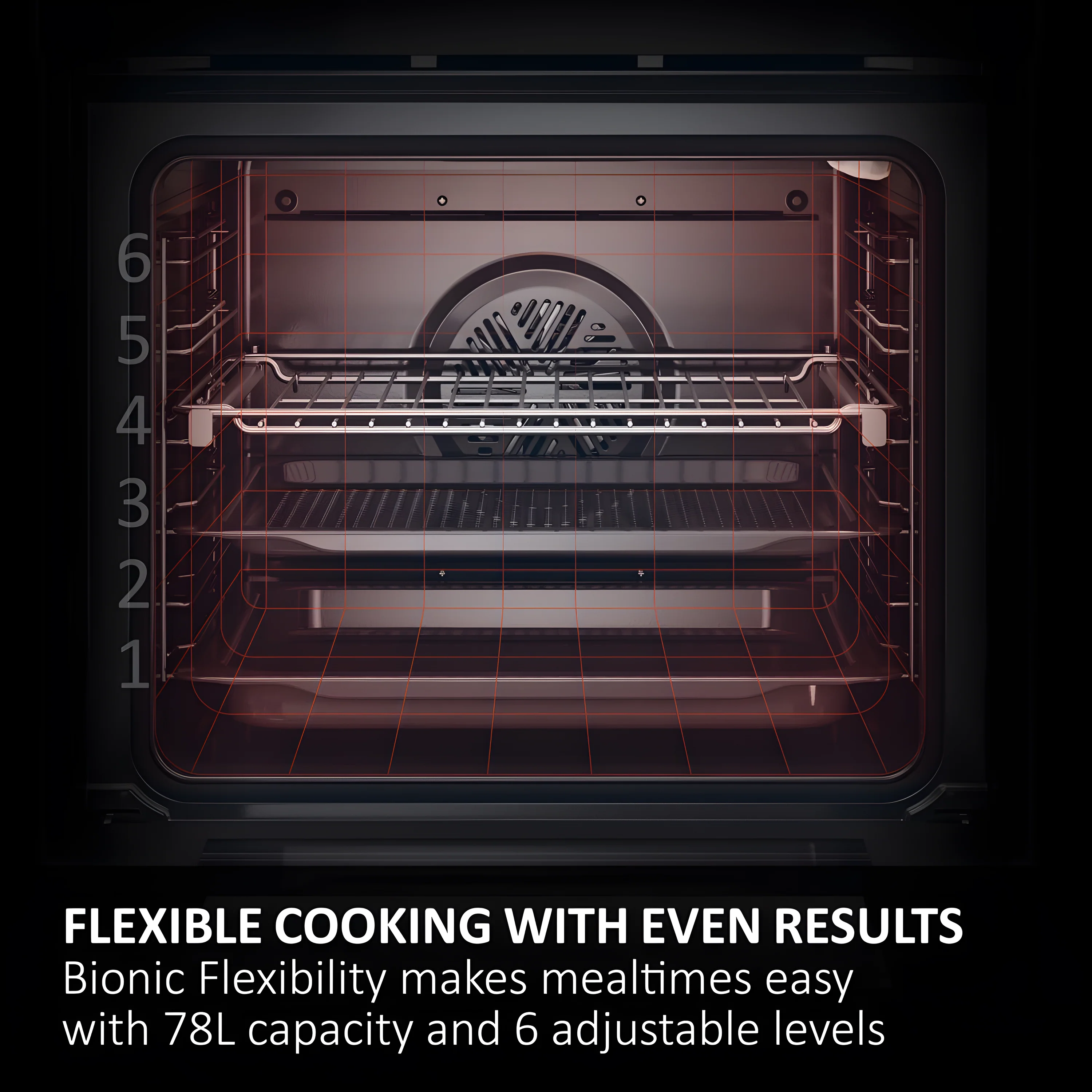 Haier H6 ID25G3HTB2 - Black Built-In Single Oven - 77L - A++ Energy - Image 3