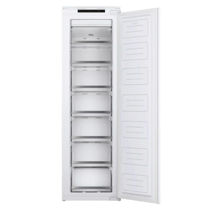 Haier HAUN518EWK - Integrated In Column Frost Free Freezer with Slide Hinge Door- E energy