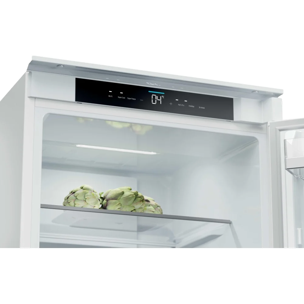 Haier HBQW5519EK-UK - Sliding Hinge White Integrated Fridge Freezer - 284L - E Energy - Image 5