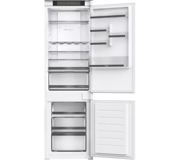 HAIER HBW5518DK-1 - White Integrated Smart 70/30 Fridge Freezer - 248L - D Energy - Image 2