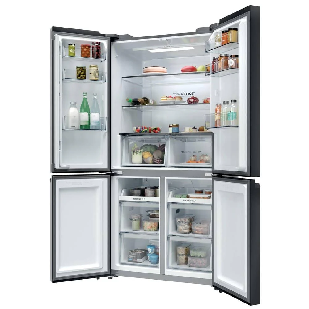 Haier HCR39F19ENPT - Slate Black American Fridge Freezer - 651L - 4 Star Energy Rating- E rated - Image 4