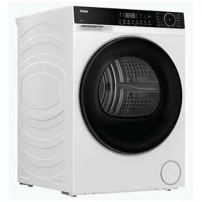 Haier HD120-E357U1-UK - White 12KG Heat Pump Condenser Dryer - D Energy Rating - Image 2