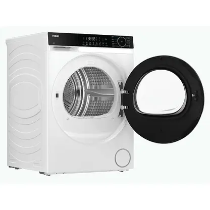 Haier HD120-E357U1-UK - White 12KG Heat Pump Condenser Dryer - D Energy Rating - Image 3
