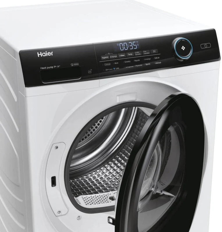 Haier HD90-A3959 - White Heat Pump Tumble Dryer - 9KG - A+++ Energy - Image 3