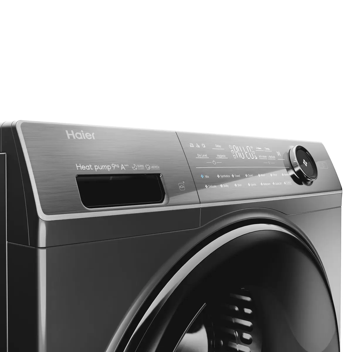 Haier HD90-A3Q979RU1 - Grey 9KG Heat Pump Condenser Dryer - A+++ energy - Image 4