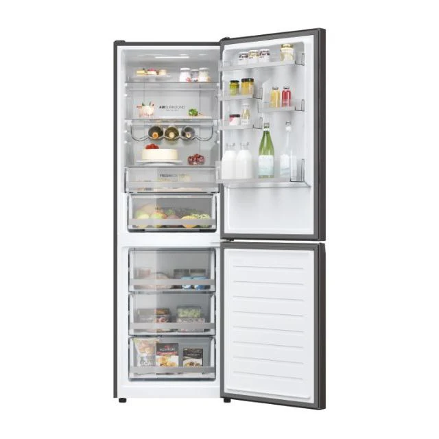 Haier HDW3618DNPD - Black Freestanding 60/40 Frost Free Fridge Freezer - D energy - Image 2