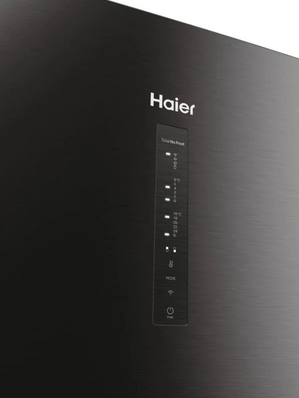 Haier HDW3620DNPD - Black Freestanding 60/40 Frost Free Fridge Freezer - D energy - Image 3