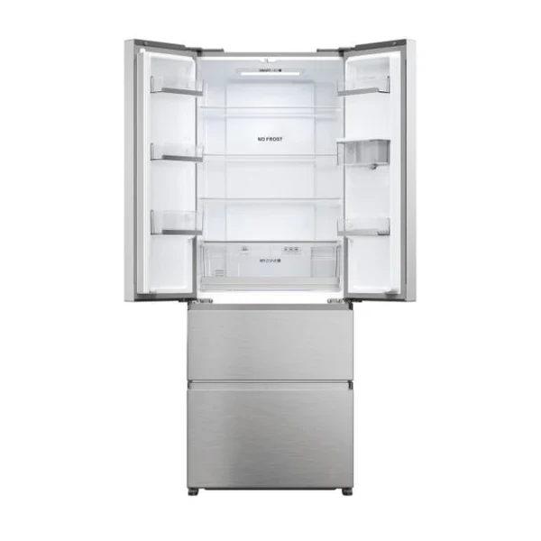 Haier HFR5719EWMP - Platinum Inox American Fridge Freezer - 444L Total Capacity - E Energy - Image 3