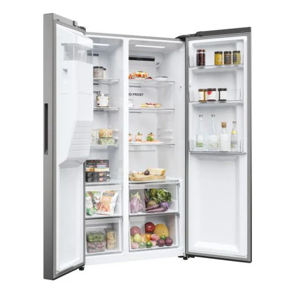 Haier HSR5918DIMP - Platinum Inox American Fridge Freezer - 511L - D Energy Rating - Image 5