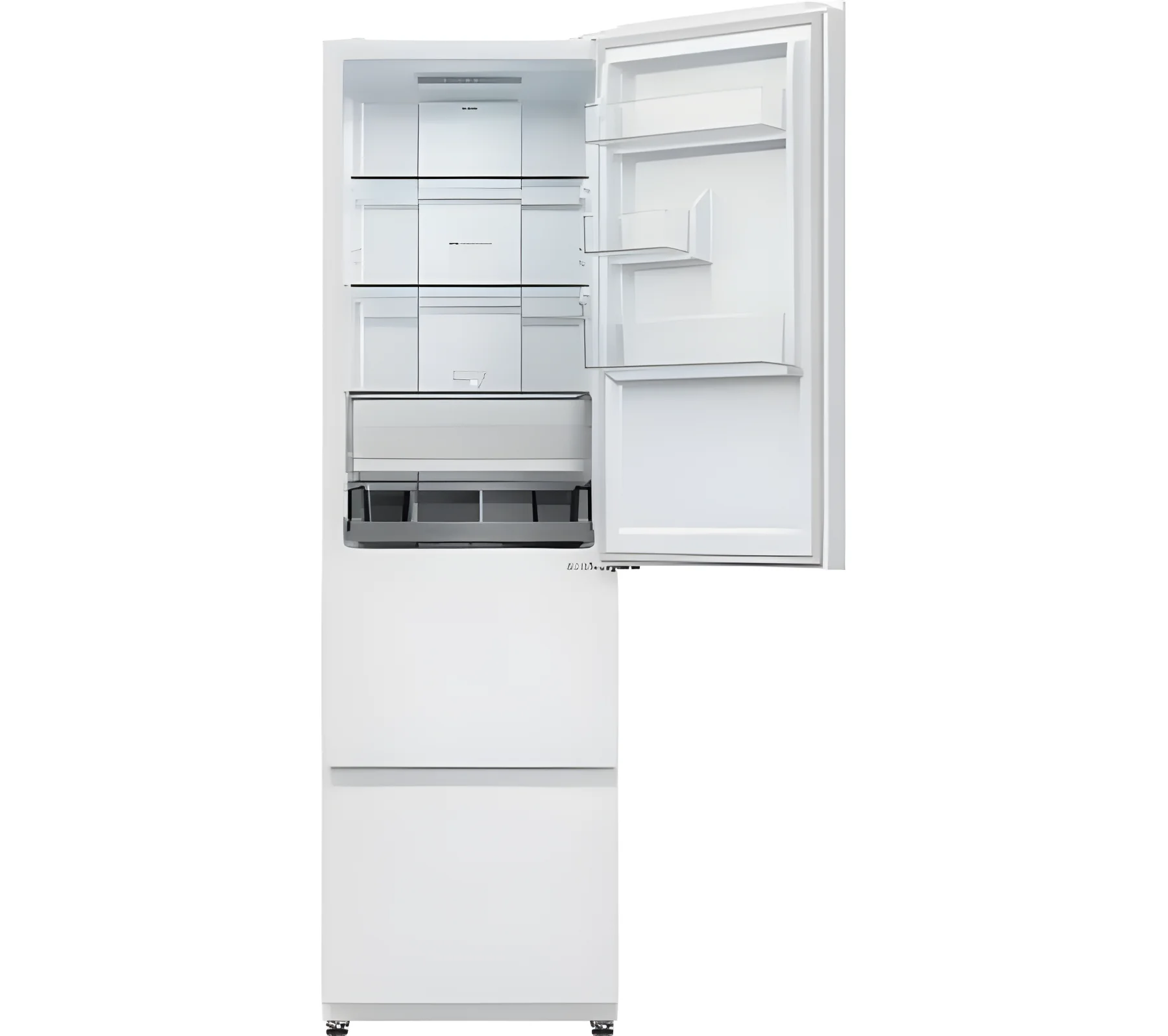 Haier HTR3518ENMWK - White 60/40 Fridge Freezer - 303L - E Energy - Image 3