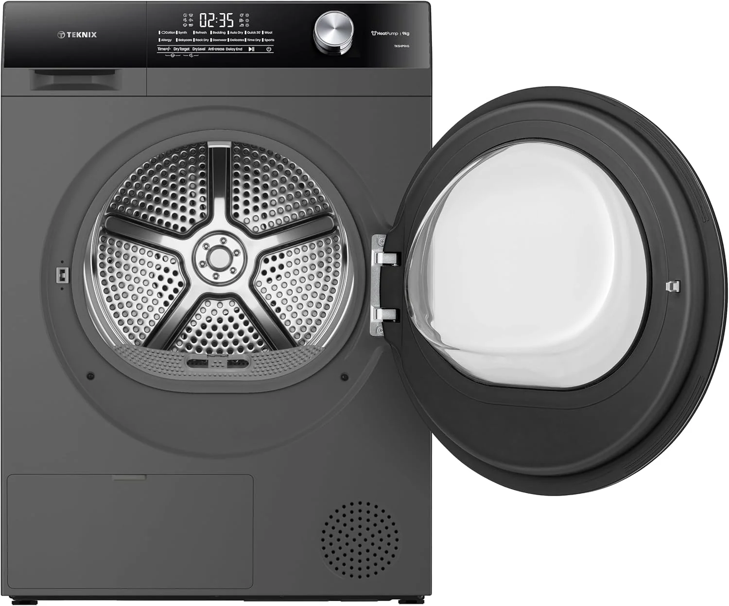 Teknix TK5HP9HS - Titanium 9KG Tumble Dryer - Heat Pump - E Energy Rating - Image 2