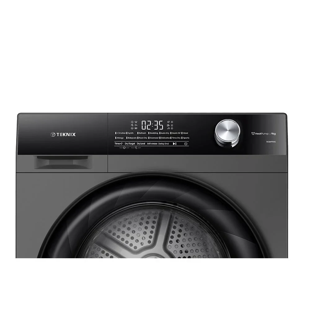 Teknix TK5HP9HS - Titanium 9KG Tumble Dryer - Heat Pump - E Energy Rating - Image 6