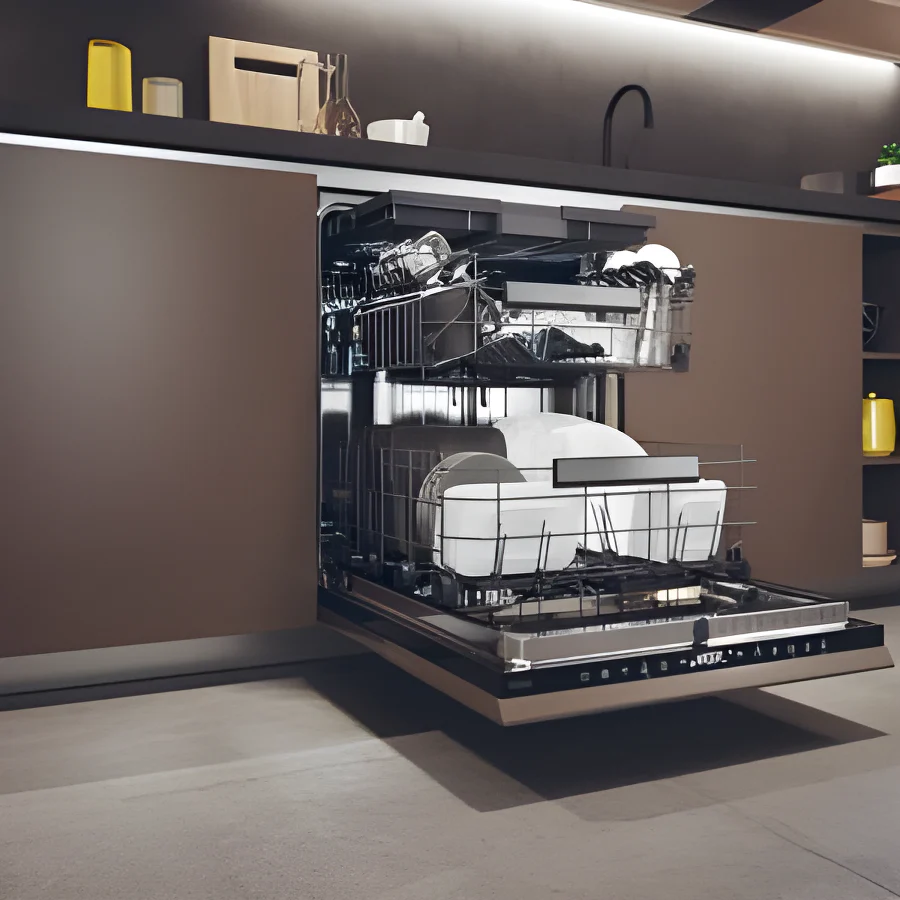 Haier XI 6C4S3FSB-80 - Black Built-in Dishwasher - 16 Place Settings - C Energy Rating - Image 5