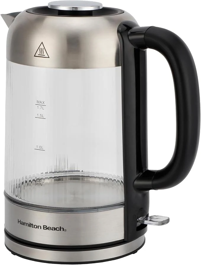 Hamilton Beach HBS5803 - Clear/Silver 1.7L Electric Kettle - LED Illuminating Glass - 3000W - Image 2