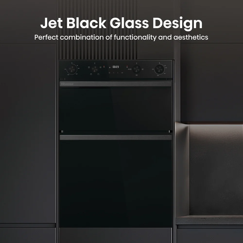 Hisense BID914221ADBG - Black Built-In Double Oven - 72L/38L - A Energy Rated - Image 4