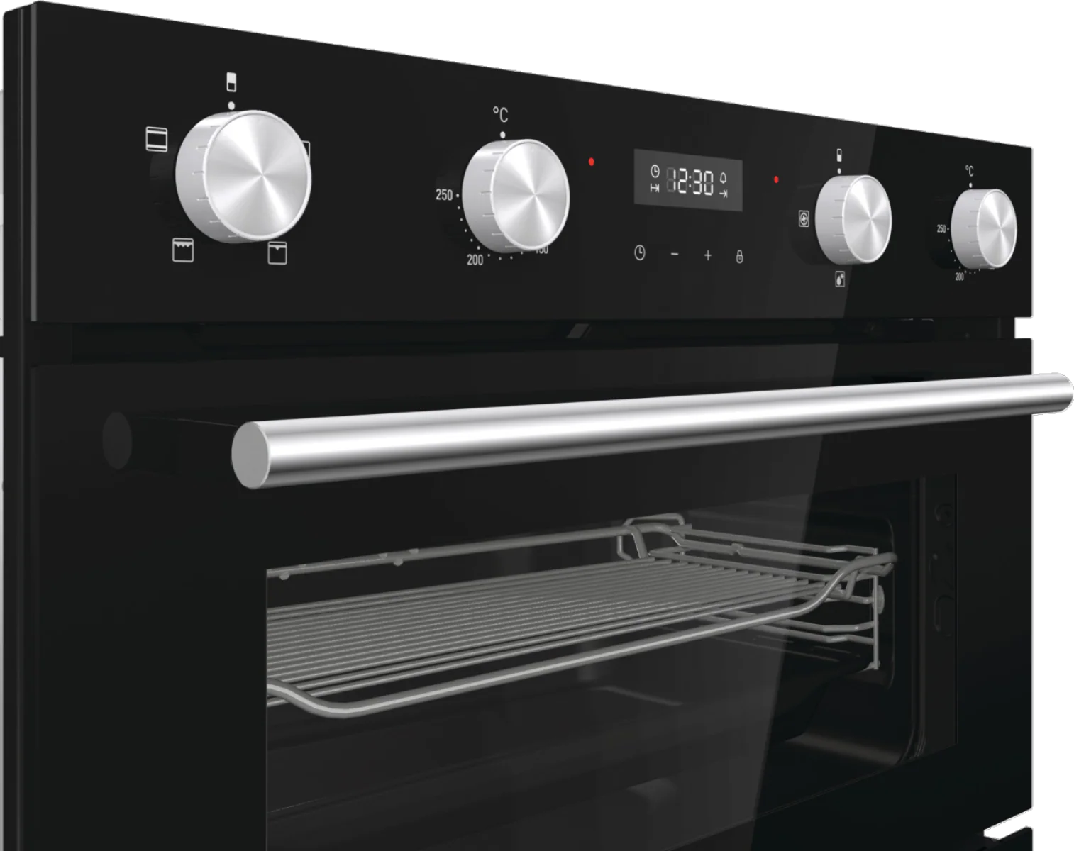 Hisense BID95211BGUK - Black Electric Double Oven - 72L & 38L Capacity - A Energy Rating - Image 4