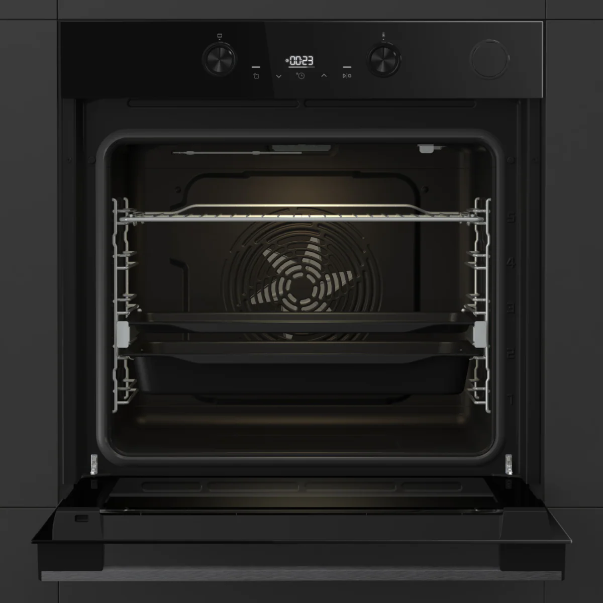 Hisense BSA66226ADBGUK - Black Single Oven - 77L - A Energy