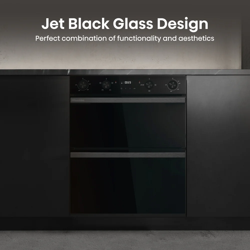 Hisense BUD714221CDBG - Black Double Oven - 92L Total Capacity - A Energy Rated - Image 4