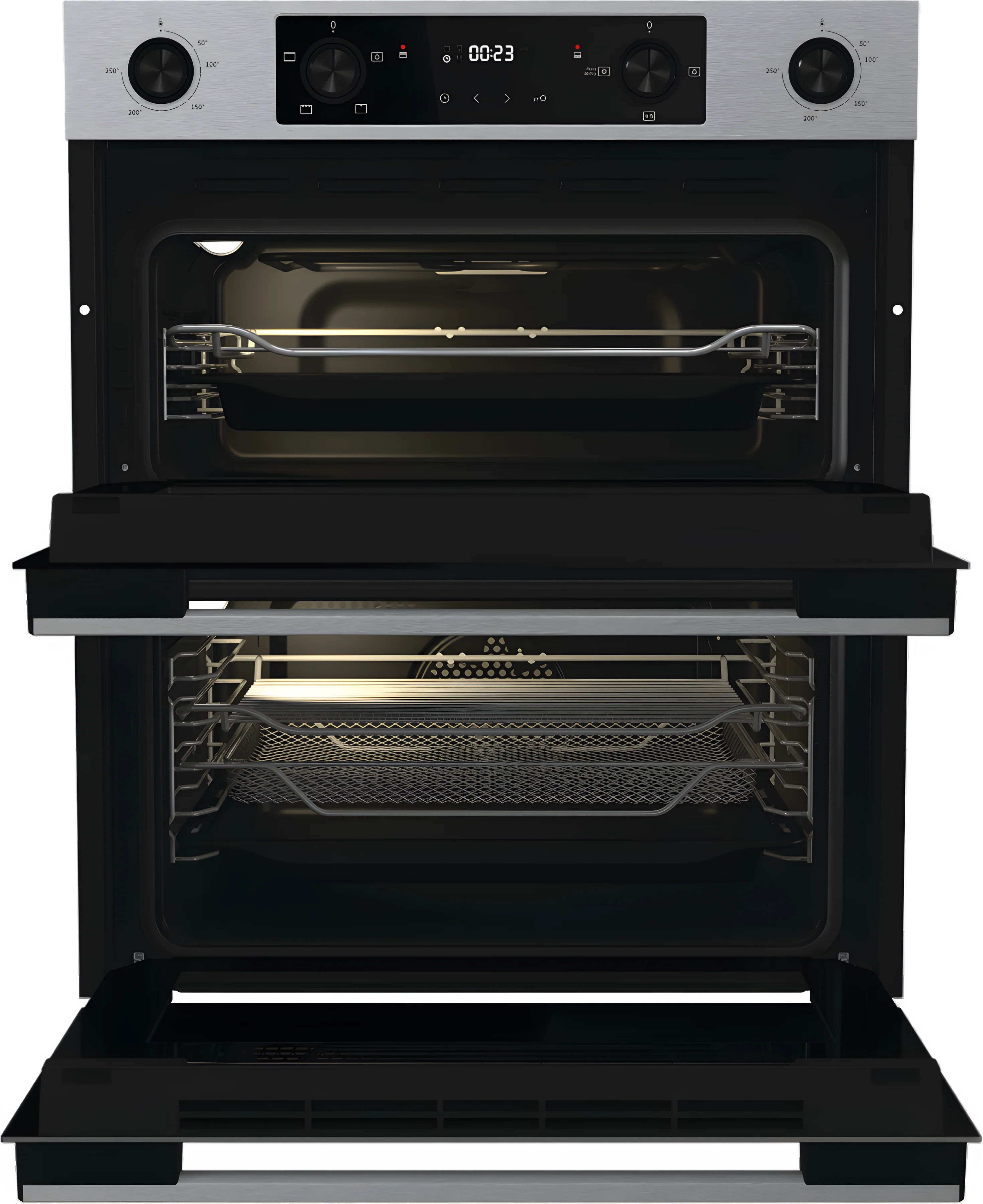 Hisense BUD714221CX - Stainless Steel Built-Under Double Oven - 92L Total Capacity - A Energy - Image 3